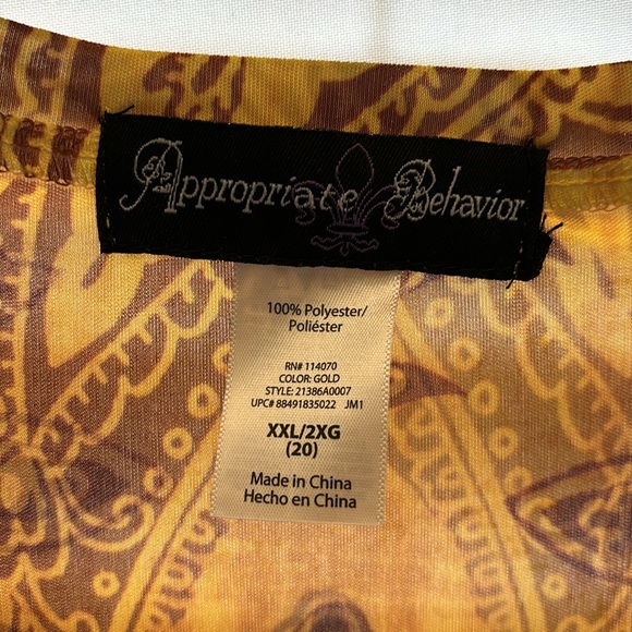 Appropriate behavior blouse XXL/2XG 20 - Picture 3 of 3